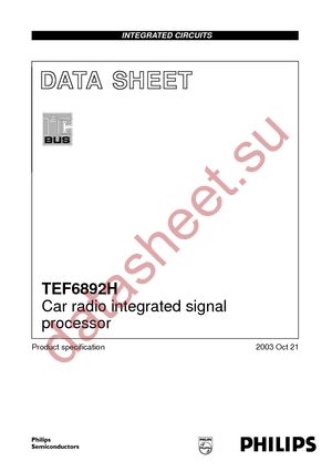 TEF6892H/V2,518 datasheet  